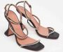 Amina Muaddi Pre-owned Satin sandals Black Dames - Thumbnail 4