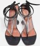 Amina Muaddi Pre-owned Satin sandals Black Dames - Thumbnail 2