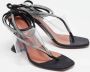 Amina Muaddi Pre-owned Satin sandals Black Dames - Thumbnail 3