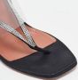 Amina Muaddi Pre-owned Satin sandals Black Dames - Thumbnail 6