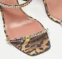 Amina Muaddi Pre-owned Satin sandals Brown Dames - Thumbnail 6