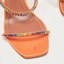 Amina Muaddi Pre-owned Satin sandals Orange Dames - Thumbnail 6