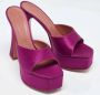 Amina Muaddi Pre-owned Satin sandals Pink Dames - Thumbnail 4