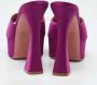 Amina Muaddi Pre-owned Satin sandals Pink Dames - Thumbnail 5