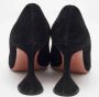 Amina Muaddi Pre-owned Suede heels Black Dames - Thumbnail 5