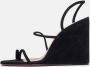 Amina Muaddi Pre-owned Suede sandals Black Dames - Thumbnail 2