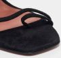 Amina Muaddi Pre-owned Suede sandals Black Dames - Thumbnail 7