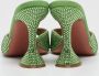 Amina Muaddi Pre-owned Suede sandals Green Dames - Thumbnail 4