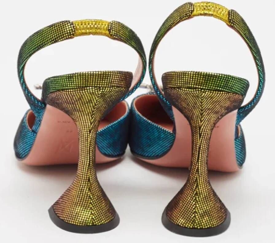 Amina Muaddi Pre-owned Suede sandals Multicolor Dames