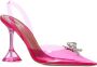 Amina Muaddi Lotus Roze Transparante PVC Slingback Pumps Pink Dames - Thumbnail 2