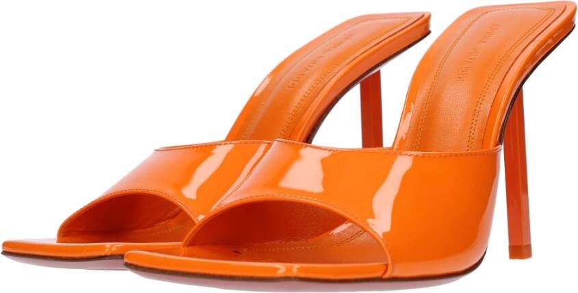 Amina Muaddi Sandalen Oranje Orange Dames