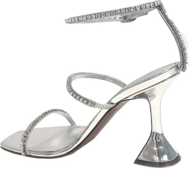 Amina Muaddi Spiegel Sandalen Gray Dames