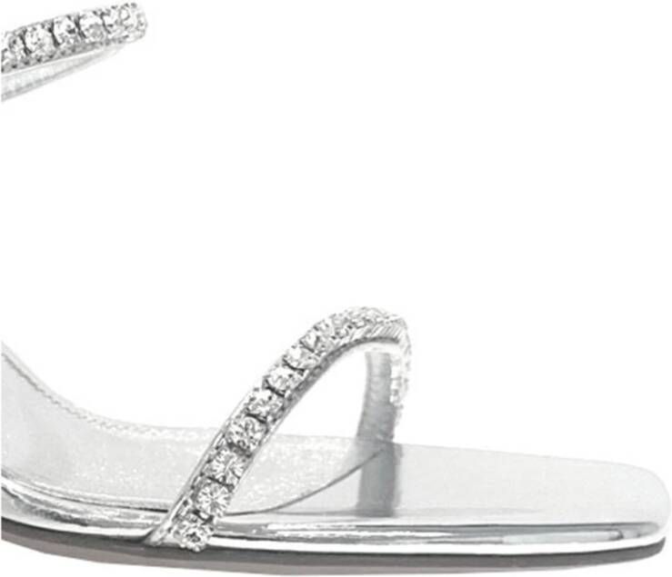 Amina Muaddi Spiegel Sandalen Gray Dames