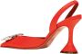 Amina Muaddi Tangerine Slingback Pumps Red Dames - Thumbnail 9