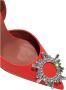 Amina Muaddi Tangerine Slingback Pumps Red Dames - Thumbnail 10