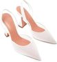 Amina Muaddi Witte Slingback Pumps White Dames - Thumbnail 2