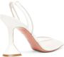 Amina Muaddi Witte Slingback Pumps White Dames - Thumbnail 3