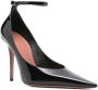 Amina Muaddi Zwarte Lakleren Stiletto Hakken Black Dames - Thumbnail 4