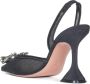 Amina Muaddi Zwarte Mesh Ster Pumps Black Dames - Thumbnail 3