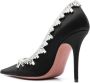 Amina Muaddi Zwarte puntige stilettohakken Black Dames - Thumbnail 2