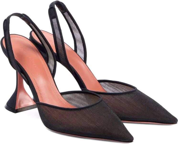 Amina Muaddi Zwarte Slingback Pumps Black Dames