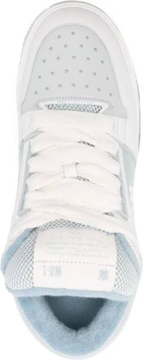 Amiri Blauwe Clear Sneakers Paneelontwerp Blue Heren