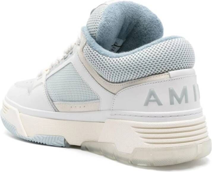 Amiri Blauwe Clear Sneakers Paneelontwerp Blue Heren