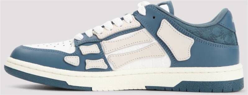 Amiri Blauwe Leren Sneakers Stijlvol Ontwerp Blue Heren