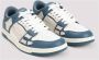 Amiri Blauwe Leren Sneakers Stijlvol Ontwerp Blue Heren - Thumbnail 3