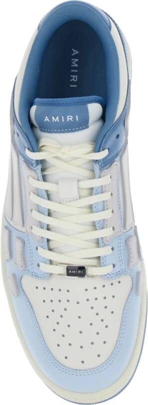 Amiri Blauwe Sneakers Twee-Tone Lage Top Multicolor Heren