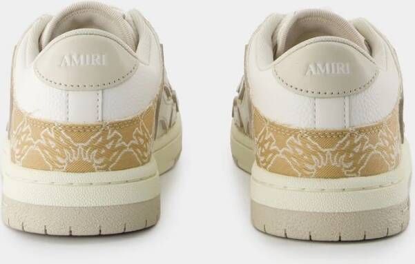 Amiri Bruin Leren Lage Sneakers Brown Heren