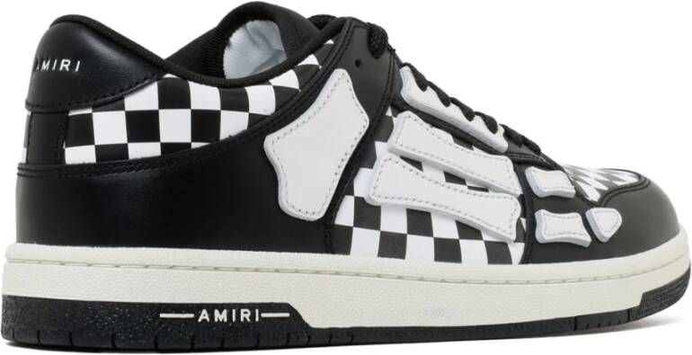 Amiri Geruite Patroon Sneakers Black Heren