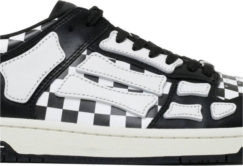 Amiri Geruite Patroon Sneakers Black Heren