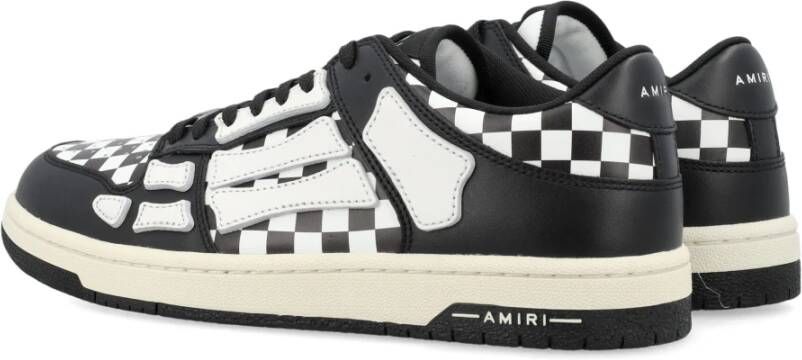 Amiri Geruite Skelet Lage Top Sneakers Black Heren