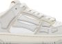 Amiri Witte Leren Sneakers met Skeletapplicaties White Heren - Thumbnail 18