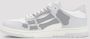 Amiri Grijze Leren Sneakers met Skeletapplicaties Gray Heren - Thumbnail 8