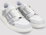 Amiri Grijze Leren Sneakers met Skeletapplicaties Gray Heren - Thumbnail 9