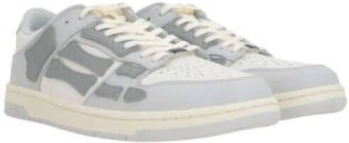 Amiri Grijze Low-Top Sneakers met Witte Details Gray Heren