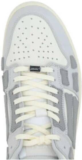 Amiri Grijze Low-Top Sneakers met Witte Details Gray Heren