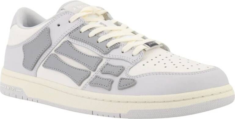 Amiri Grijze Sneakers Veters Leer Rubber Gray Heren