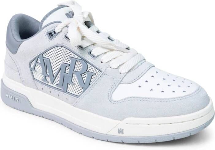 Amiri Klassieke Lage Grijze Suède Sneakers Gray Heren