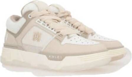 Amiri Lage leren sneakers in wit beige Multicolor Heren