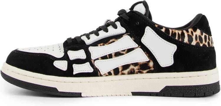 Amiri Leopard Skeleton Low Top Sneakers Multicolor Heren