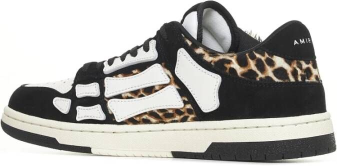 Amiri Luipaard Lage Top Sneakers Zwart Multicolor Heren