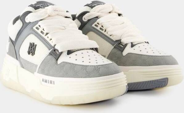 Amiri Nubuck Ma-1 Sneakers Grijs Leer Gray Heren