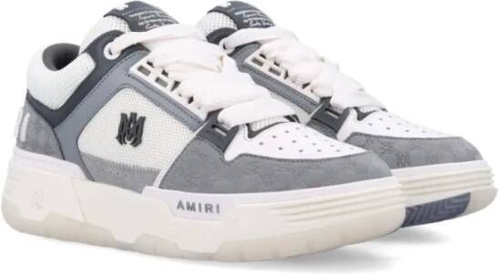 Amiri Quad Sneakers Grijs Vetersluiting Gewatteerde Gray Heren