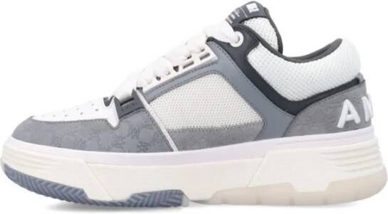 Amiri Quad Sneakers Grijs Vetersluiting Gewatteerde Gray Heren