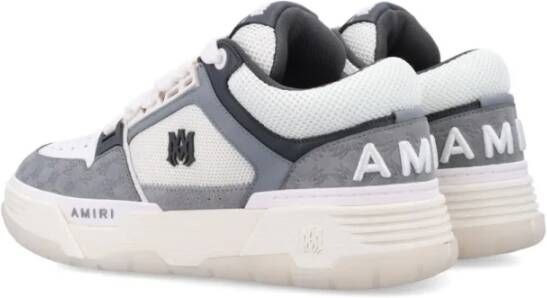 Amiri Quad Sneakers Grijs Vetersluiting Gewatteerde Gray Heren