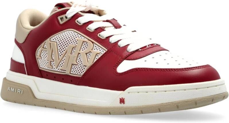 Amiri Rode Lage Sneakers Twee-tone Leer Mesh Red Heren