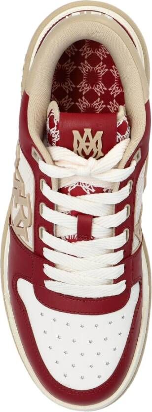 Amiri Rode Lage Sneakers Twee-tone Leer Mesh Red Heren